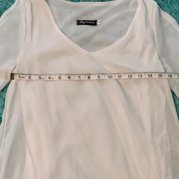 NWOT ROMWE White Chiffon Minidress - Picture 12 of 16
